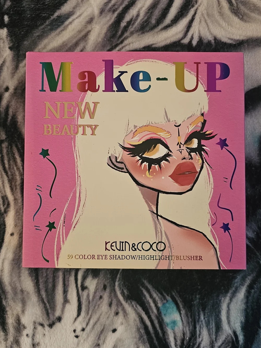 Make-UP NEW BEAUTY 59-Color Pink Eye Shadow Palette